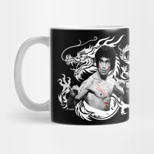 Bruce Lee in Enter The Dragon (White Version) Mug